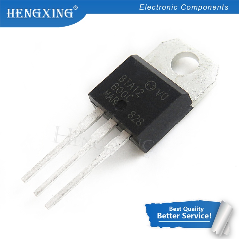 100pcs BTA12-600C BTA12-600 BTA12 TO-220 12A 600V