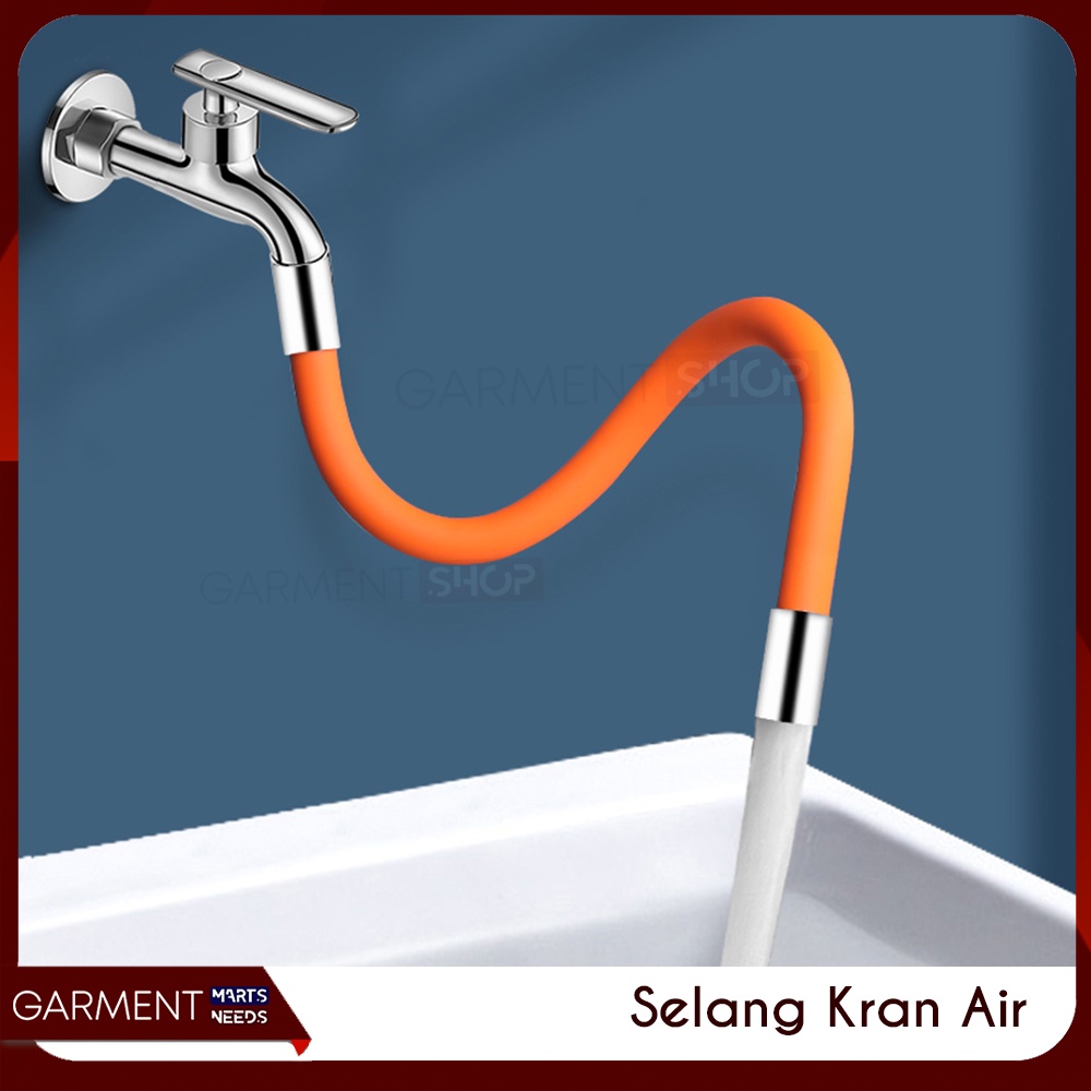 Sambungan Kran Air Fleksible Selang Flexible 360 Derajat Extention Cuci Muka Kaki Wastafel Ember