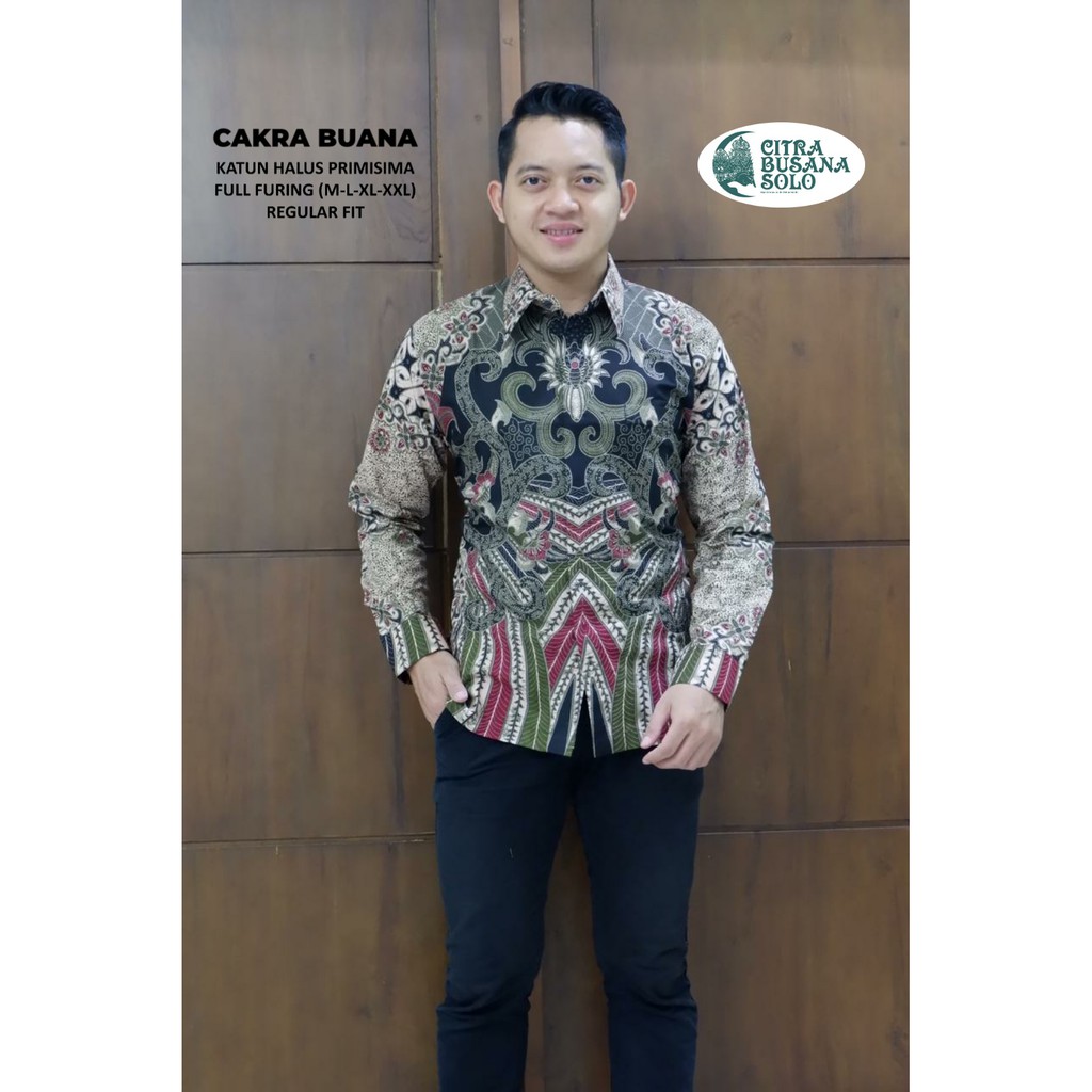 CAKRA BUANA Batik Pria Full Furing Bahan Katun Halus Primisima