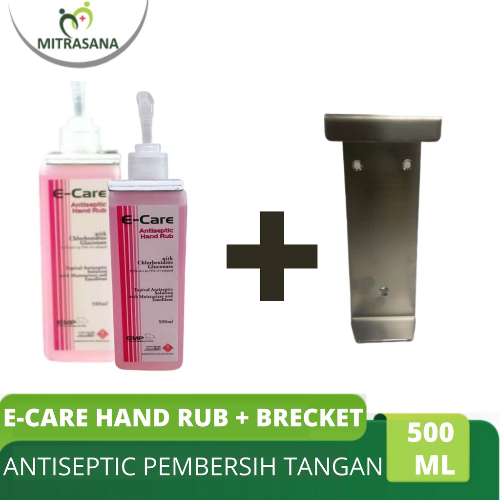 E-Care Handrub 500 ML + Brecket