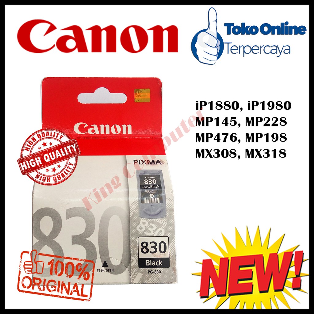 TINTA CANON PG 830 BLACK ORIGINAL