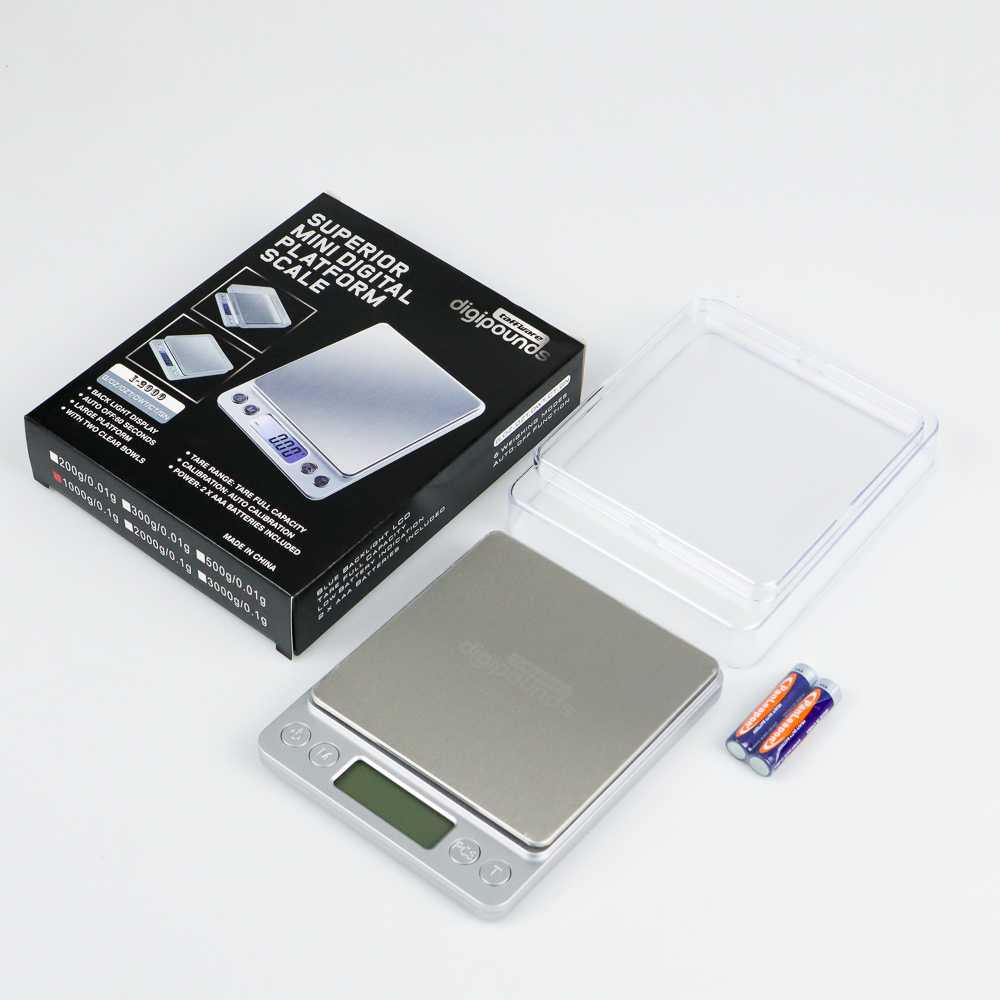 Taffware Digipounds Timbangan Mini Digital Scale 1kg 0.1g - i2000