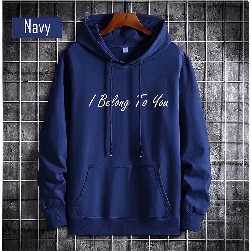 COD - Sweater I BELONG TO YOU Jaket Hoodie Distro Sweater Unisex Pria Wanita Size JUMBO M -3XL