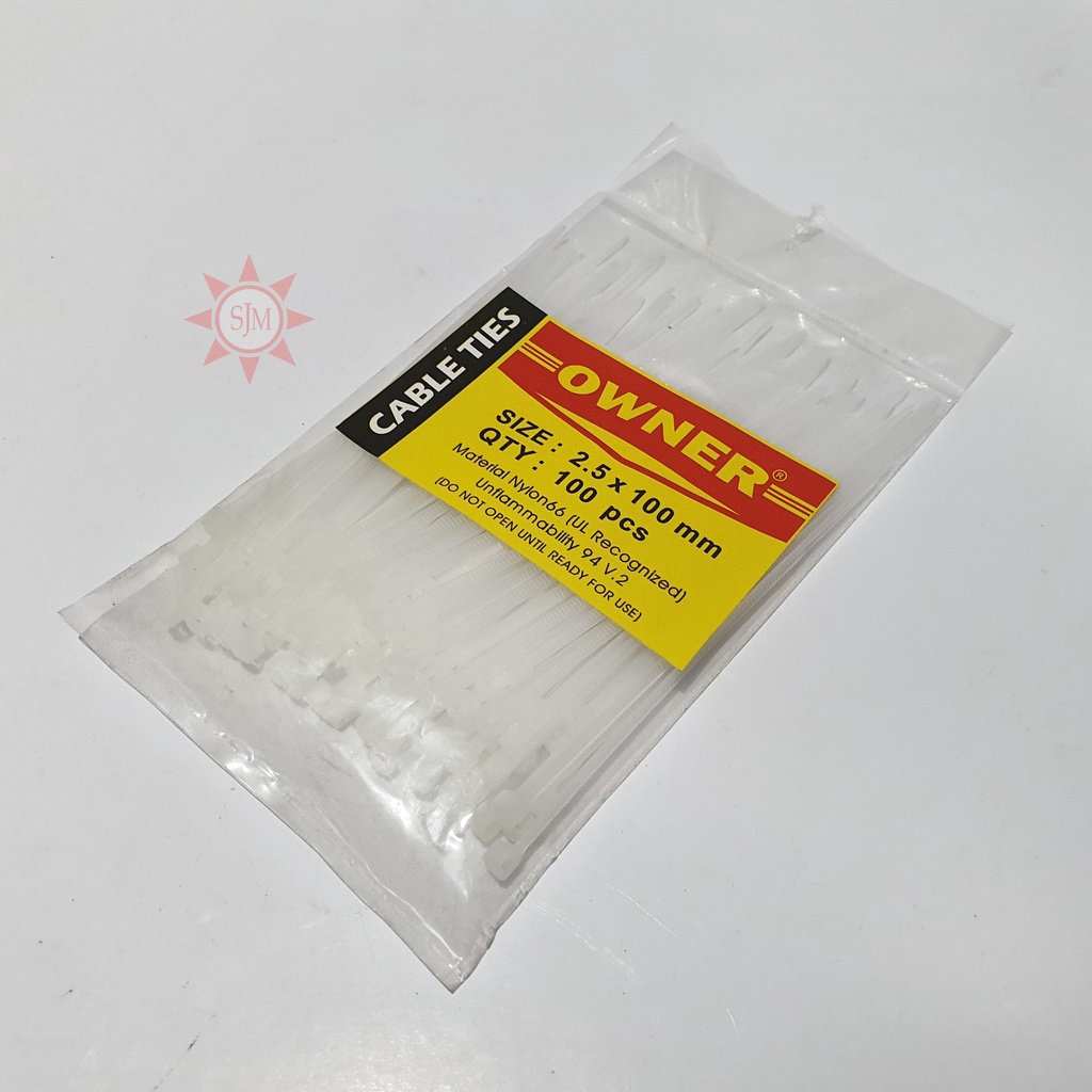 Cable Ties Kabel Ties Putih 10 cm OWNER