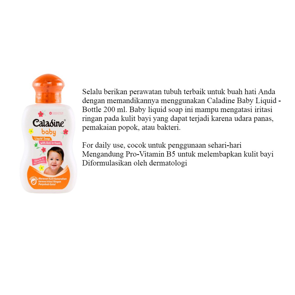 CALADINE BABY LIQUID SOAP WITH ANTI IRRITANT -