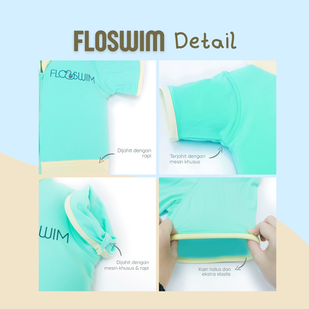 [GRATIS KACAMATA RENANG] CUDDLE ME FLOSWIM Baju renang pelampung anak bisa mengapung anti tenggelam