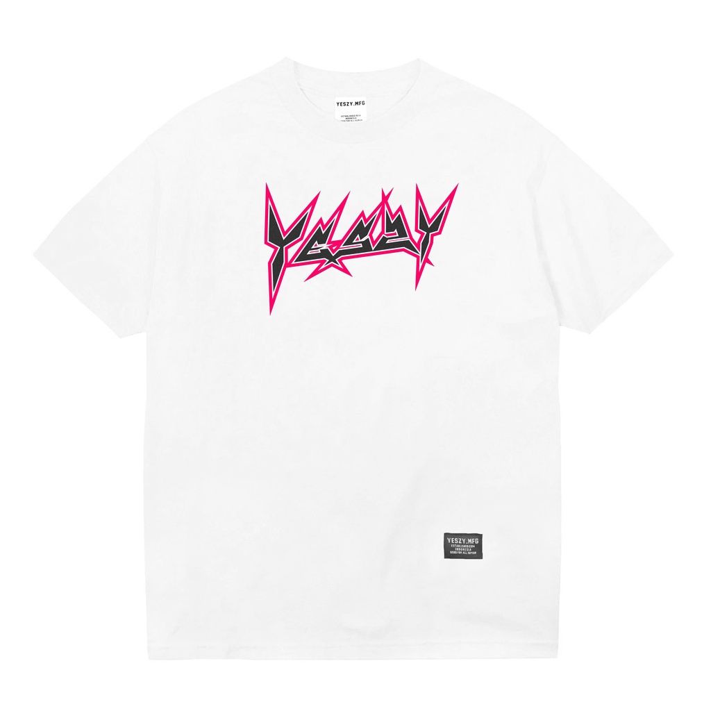 YESZY.MFG Tshirt White Remix F. Magenta