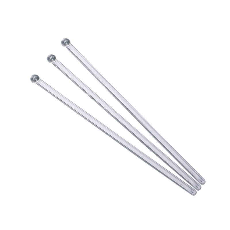 SIY  100Pcs Clear Plastic Long Stir Sticks Reusable Stirring Sticks Mixing Resin Tool