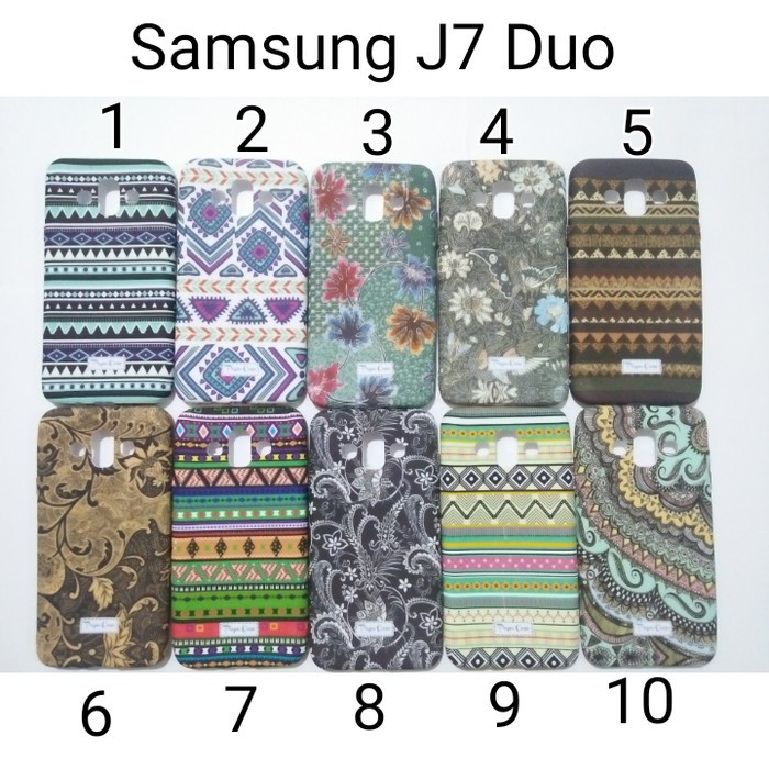 Case Batik Samsung J7 Duo / Softcase Tribal J7 Duo Motif