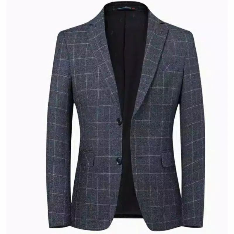 blazer model kotak Jas Pria kotak Kotak/ setelan Jas kotak