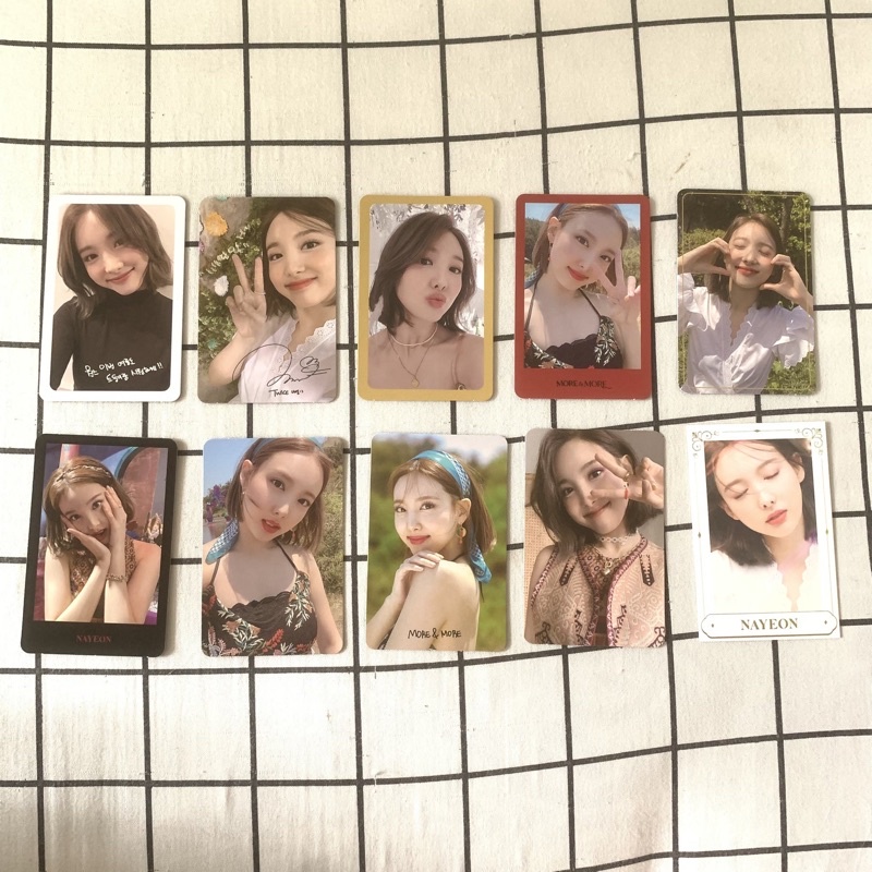TWICE NAYEON MORE AND MORE PHOTOCARD