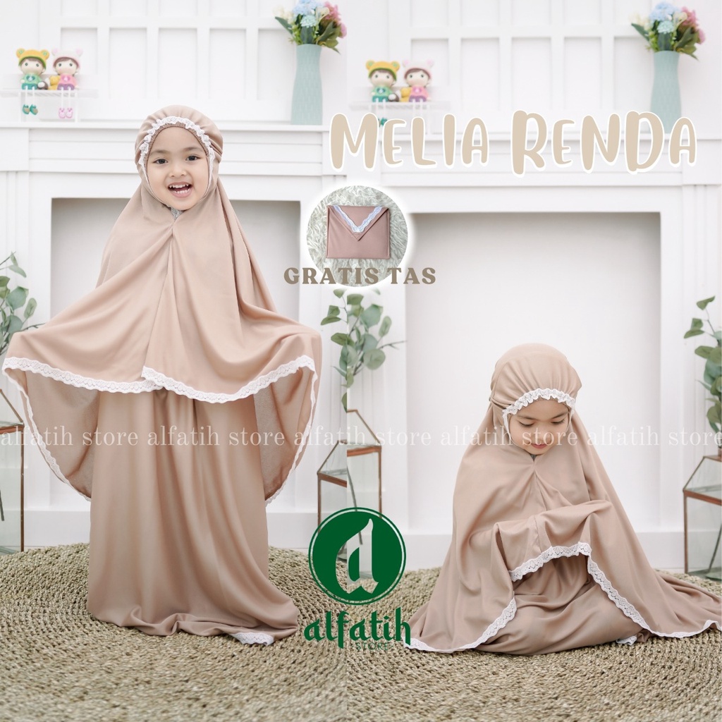 MUKENA ANAK MELIA TRAVELING MUKENAH ANAK 5 TAHUN SAMPAI 8 TAHUN Mukena Bali Anak Mukena Traveling Anak Polos Renda Fashion Muslim Anak Mukena Anak-Anak Terbaru