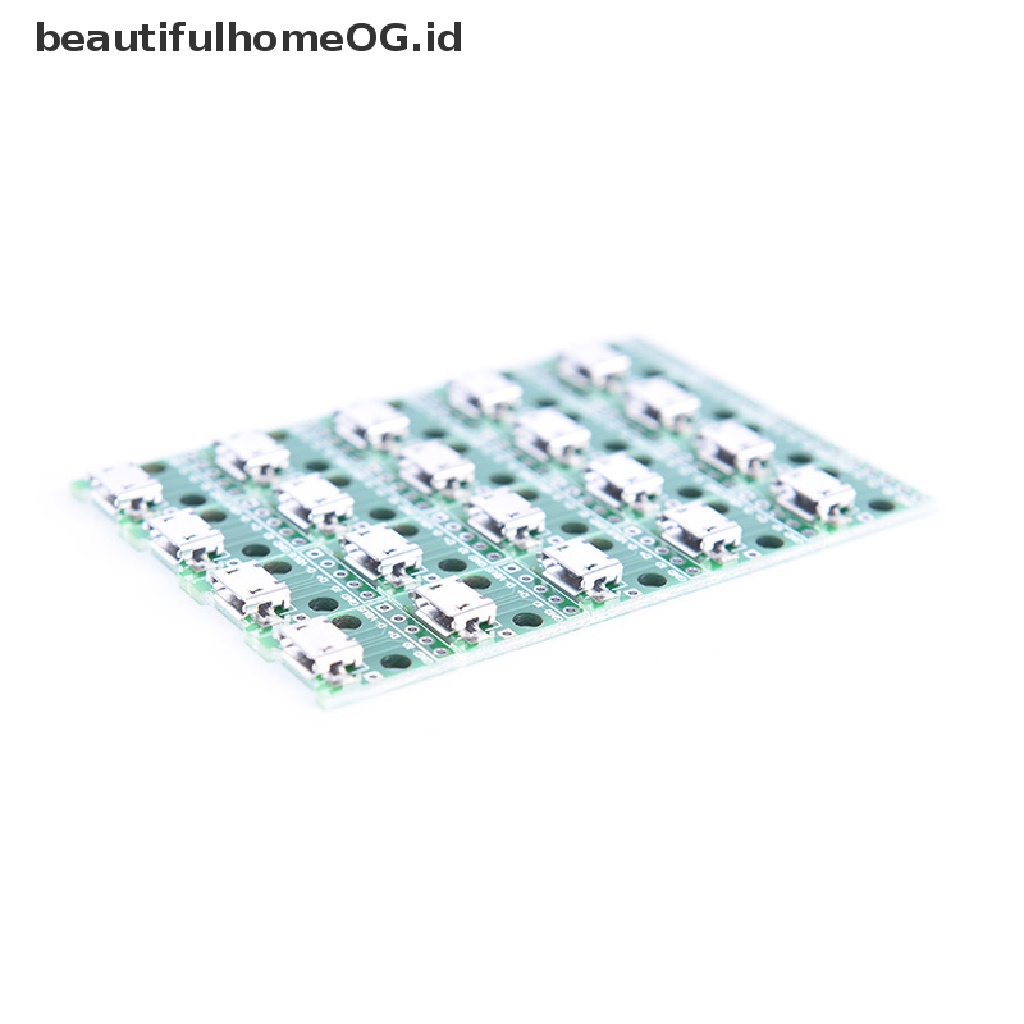 / Beautifulhomeog.id / 20pcs Papan Modul adapter Konektor micro usb Ke DIP 2.54mm female 5-pin