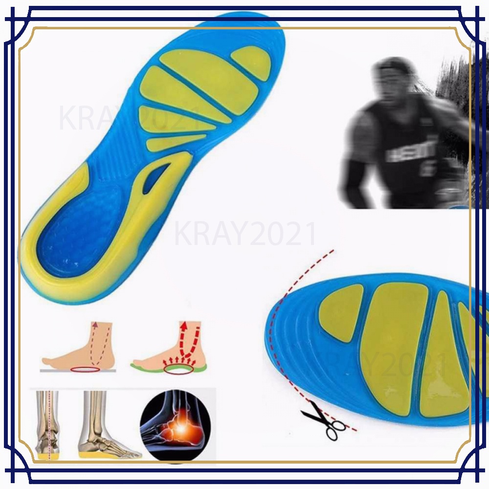 Alas Kaki Sepatu Shock Absorb Orthopedic Insole HT241