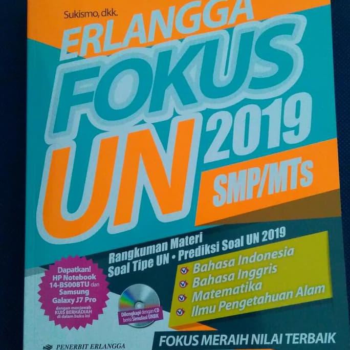 Erlangga Fokus Un 2019 Smp Mts Cd Unbk Kunci Jawaban Shopee