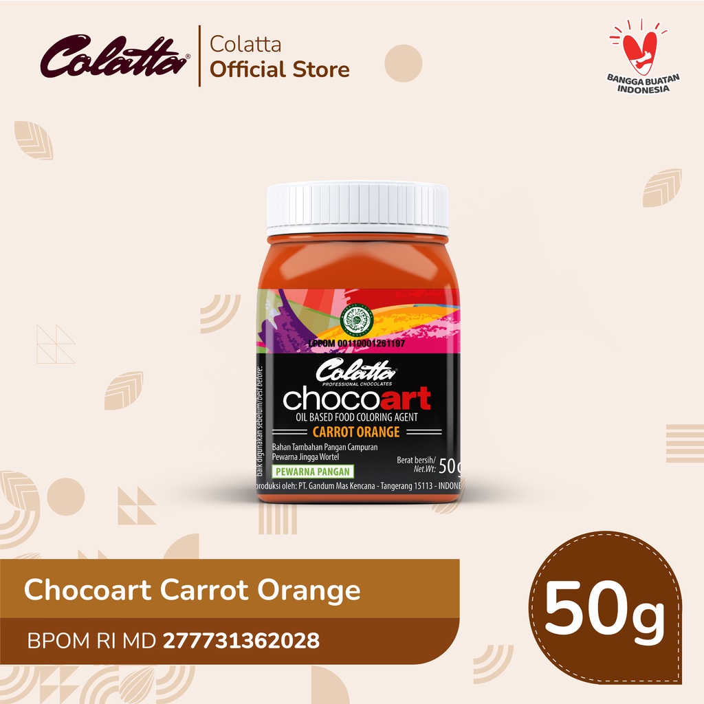 

Colatta Chocoart Carrot Orange - Pewarna Makanan 50g