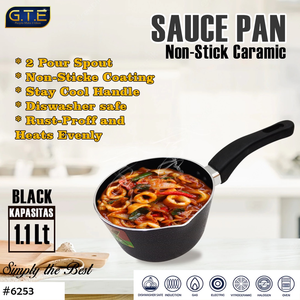 Sauce Pan bahan ceramic 14cm / Sauce Pan diameter 14cm