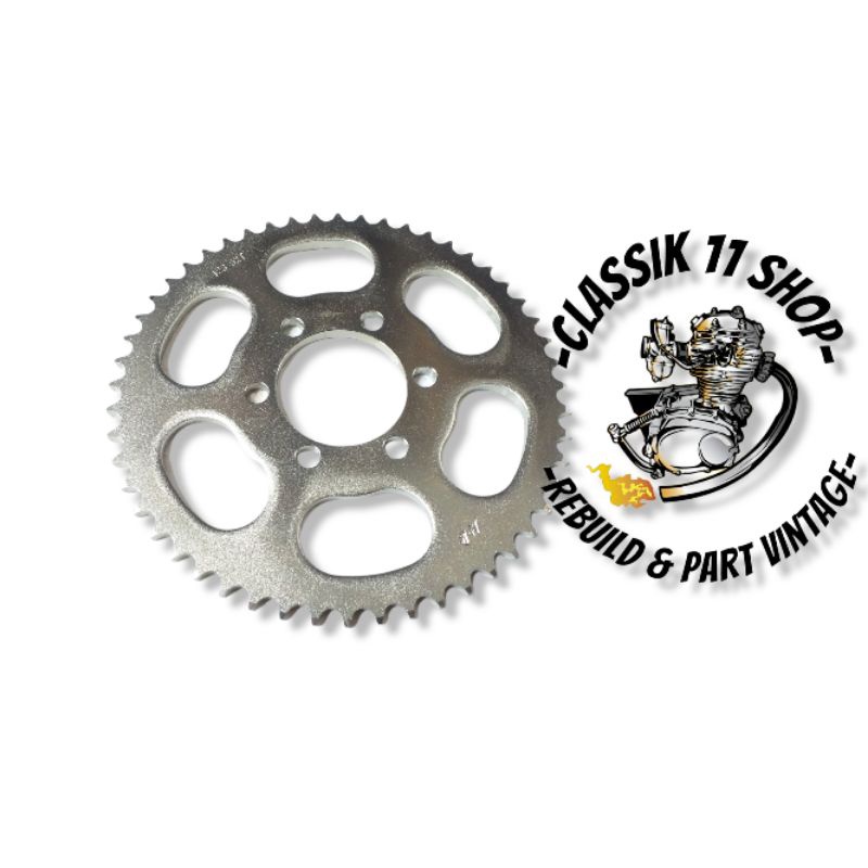 gear belakang yamaha DT100 ukuran 52T gir belakng DT