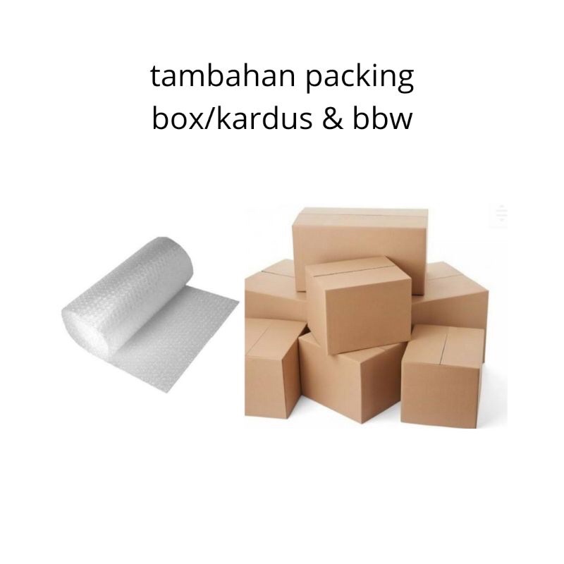 

Biaya tambahan Tube / Extra bubblewrap / Kardus