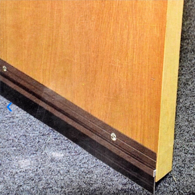 Door seal penutup lubang celah bawah pintu aluminium-karet
