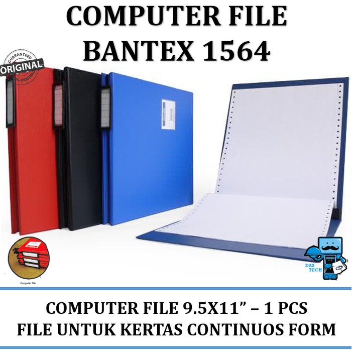 

Computer File Bantex 1564 - For Continuos Form 9 1/2x11" - 4 Warna