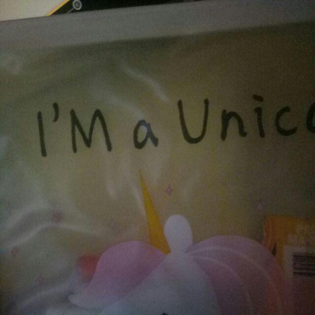 Pouch Pvc Transparan Gambar Unicorn Dinosaurus Kaktus