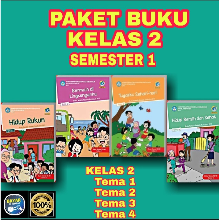 Jual Paket Buku Kelas 2 SD Semester 1 | Shopee Indonesia