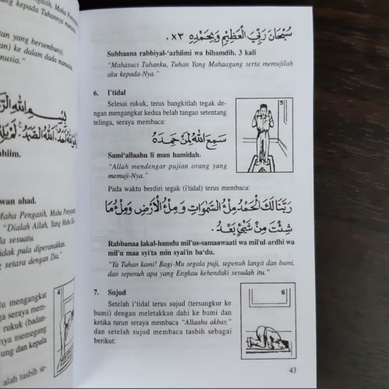 TUNTUNAN SHALAT LENGKAP ORIGINAL Ukuran 10,5  x 7,5 cm.( SAKU )  kertas HVS putih-2
