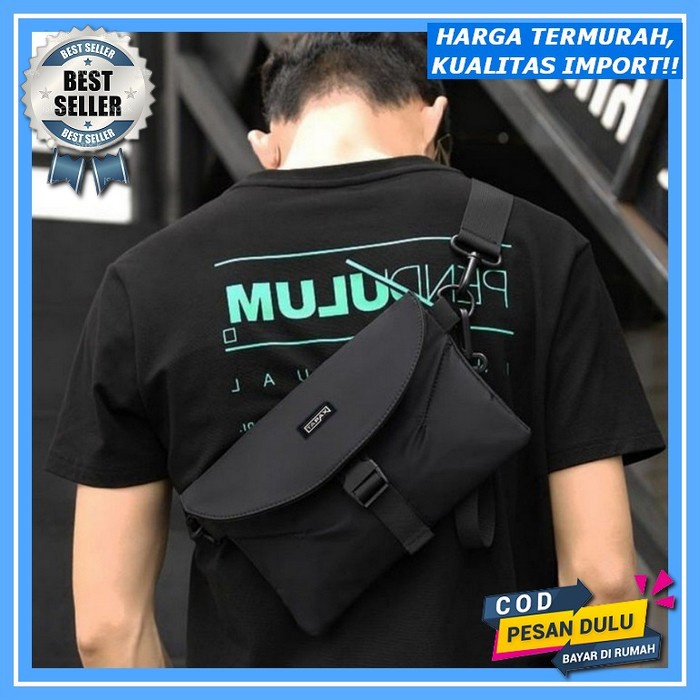 Tas Pria Tas Selempang Tas Bahu Mini Shoulder Bag Waistbag Cowok Sling Bag Pria Distro Tas Slempang 