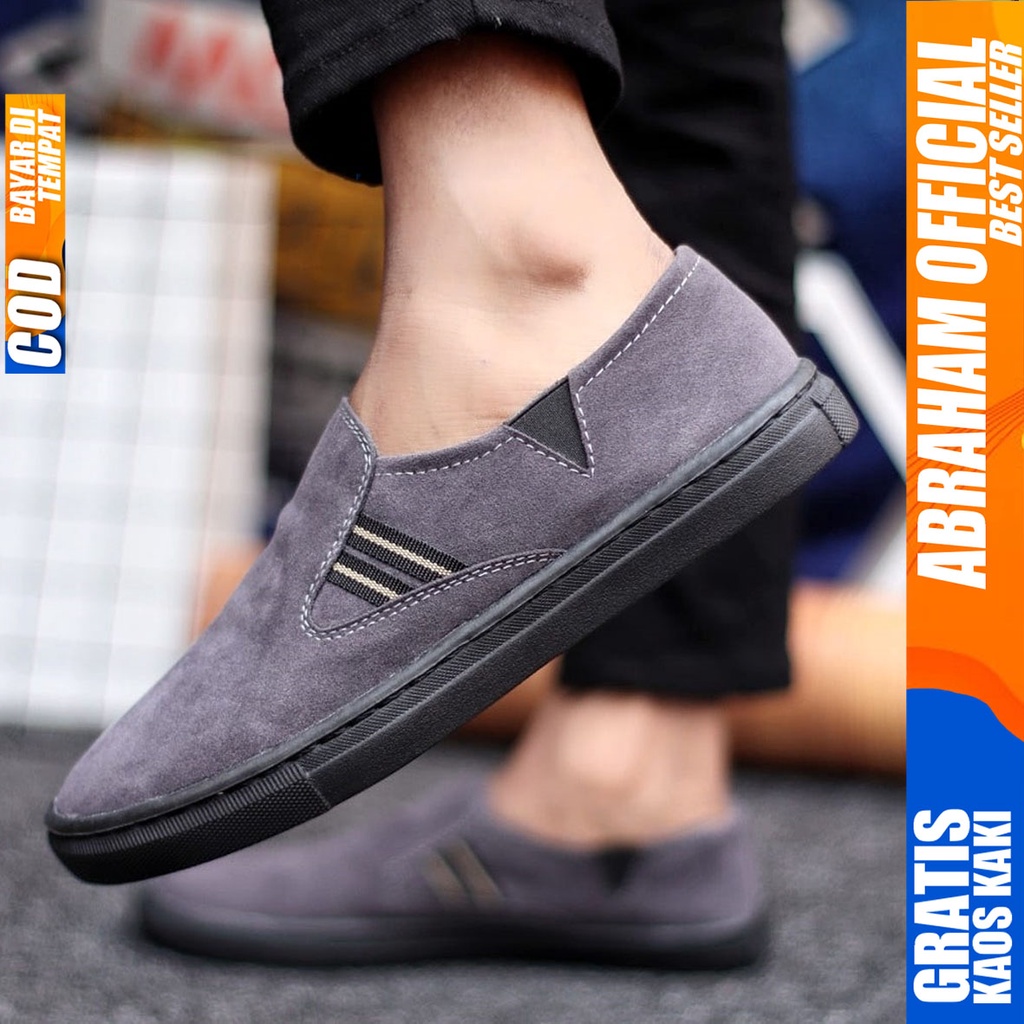 Abraham Diskan - Sepatu Slip On Pria Casual