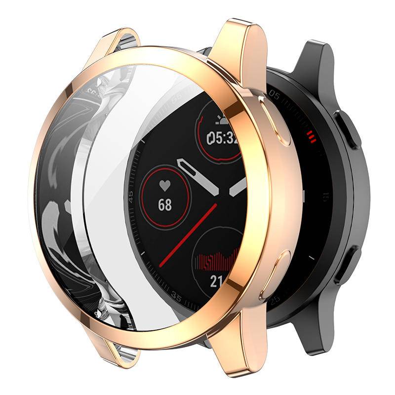 Plating TPU Soft Screen Protector Case Shell Frame For Garmin Vivoactive 4 4S Venu 2 2S Bumper for Vivoactive4 Venu2 Cover