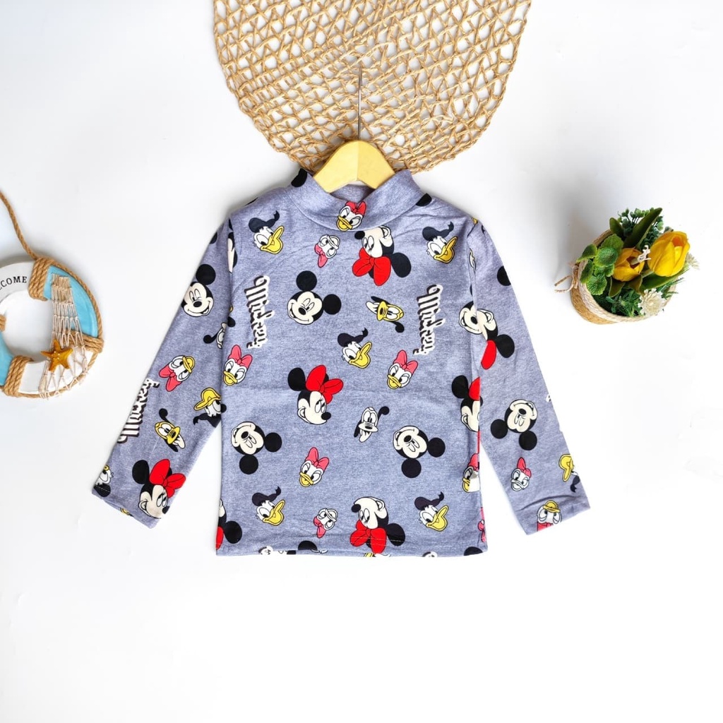 Promo !! Atasan anak perempuan / Atasan motif disney / Atasan goofy donald mickey ukuran 1-3 tahun