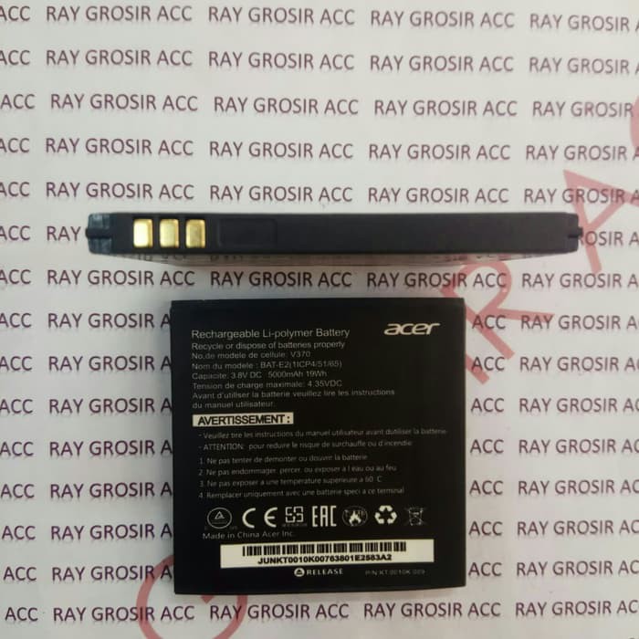 Baterai Original Double Power acer Liquid E2 , Acer V370