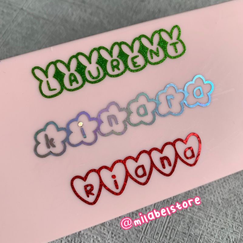 

{ 12 PCS } MILABELSTORE - STICKER LABEL CUTTING KARAKTER UNTUK BARANG/BOTOL/TEMPAT MAKAN/BUKU LUCU ANTI AIR