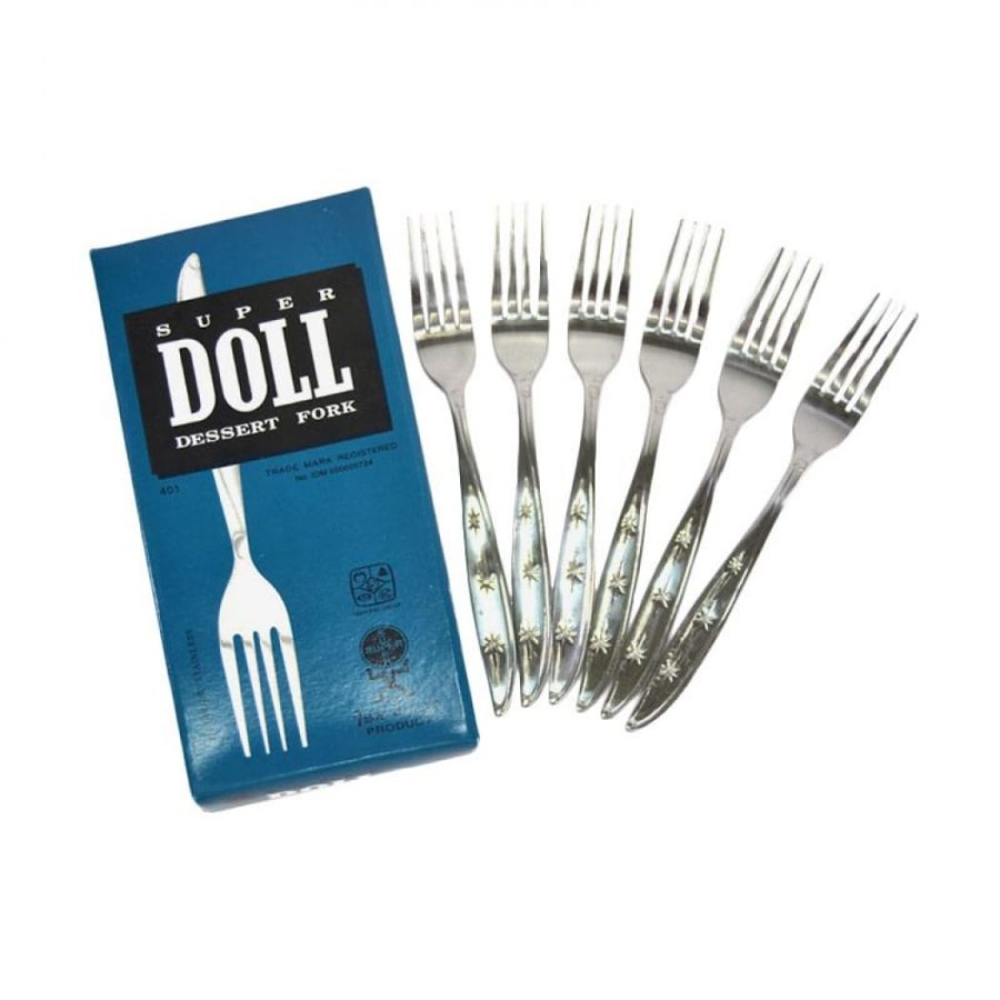 Super Doll Garpu Makan Stainless Steel Isi 6 pcs