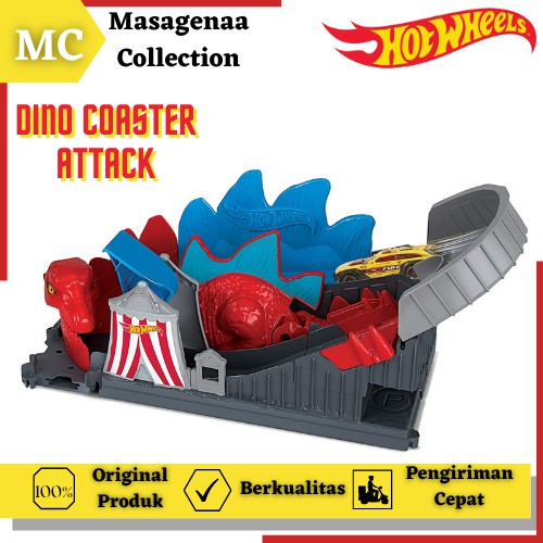 Mainan Lintasan Jalanan Arena Trek Hot Wheels Hotwheels Hotwheel Track City Dino Dinosurus Playset