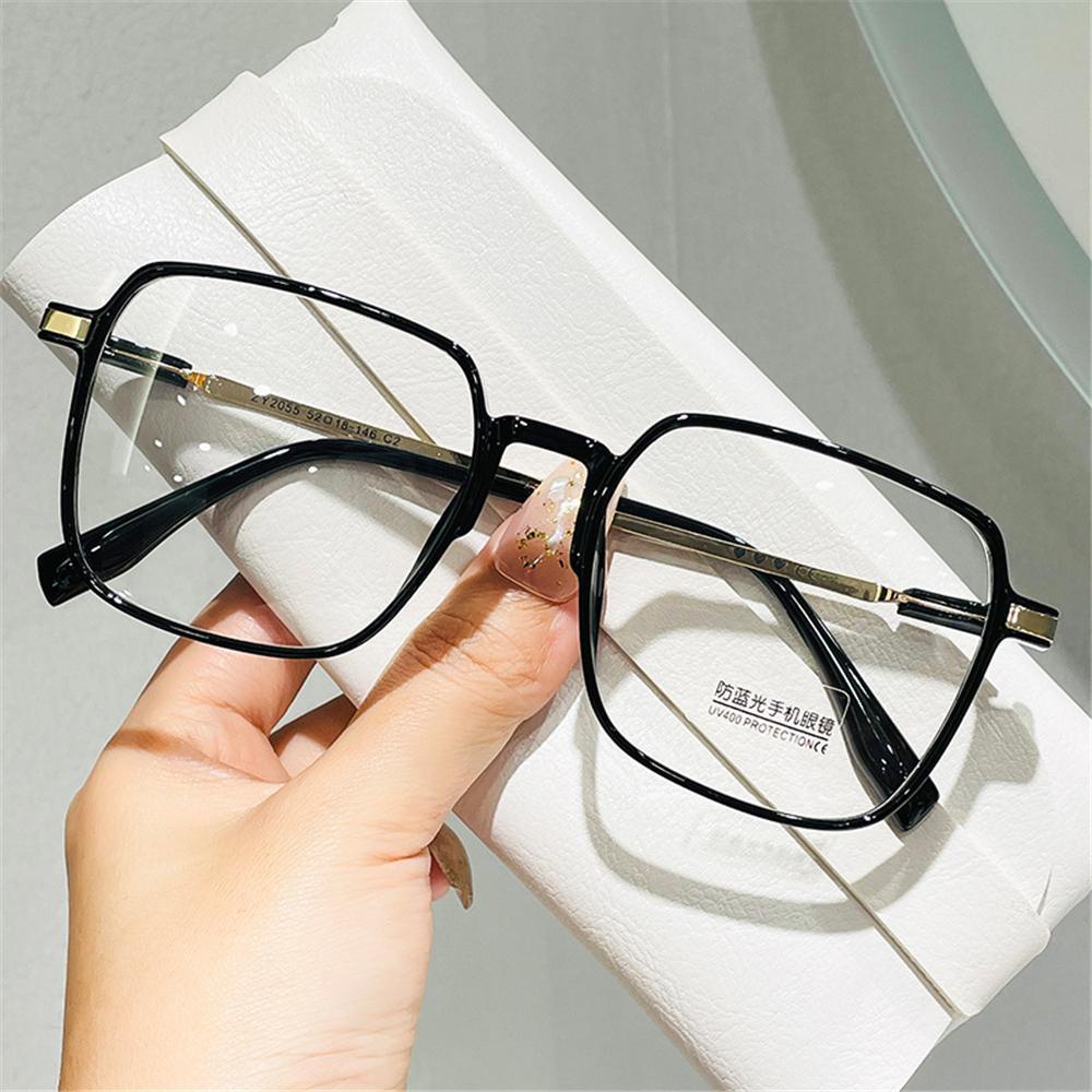 Chookyy Anti-Blue Light Glasses Stylish Clear Frame Square Kacamata Wanita