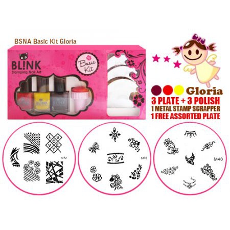 BLINK STAMPING NAIL ART BASIC KIT GLORIA