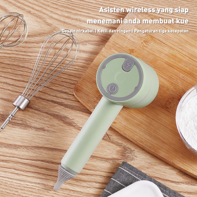 [Saucezhan]Mixer Hand Portable Wireless / Mixer Pengocok Genggam Mini Elektrik Wireless Portabel