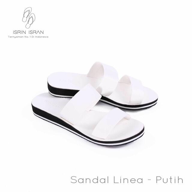 Sandal Selop Wanita - LINEA by ISRIN ISRAN ORIGINAL-Putih