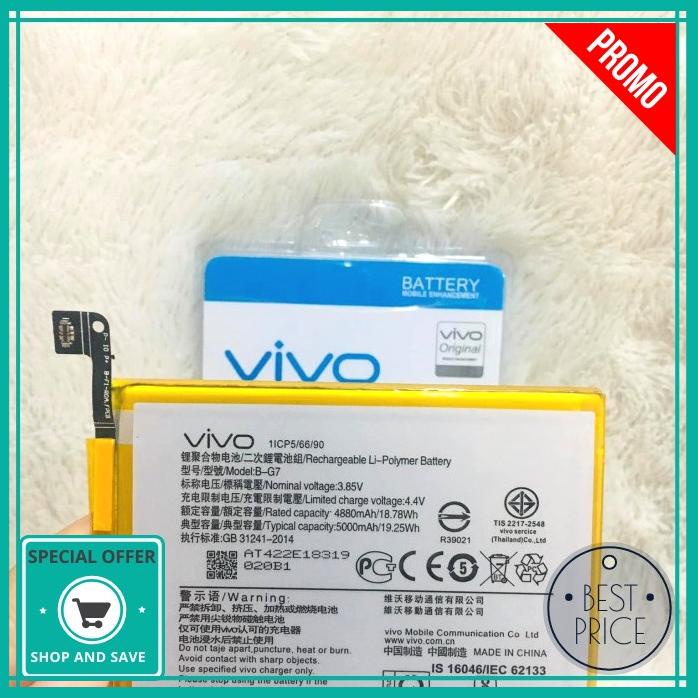 Acc Hp Baterai Vivo Y12 Y12I Y15 2019 Y17 2019 Bk B G7 5000Mah Original Oem