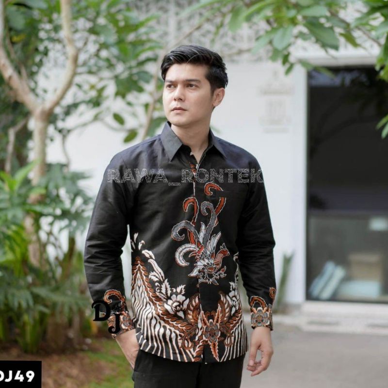 Baju Batik Pria Gus Azmi Syubbanul Muslimin Batik Katun Halus Hadroh Azzahir Santri muslim, Moderen