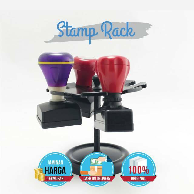 Rak Stempel  muat 8 pcs.Asli Taiwan. KW-TRIO Stamp Rack 12502.  ORI