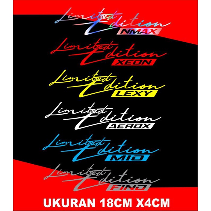 cutting sticker LIMITED EDITION nmax/Lexi/aerox/Xeon/Mio/fino