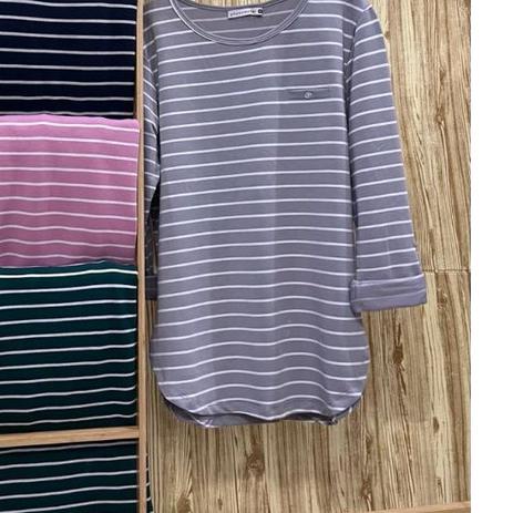 ◘ *PHENOMENAL~ Kaos Atasan Salur Wanita Pheno Teradem ◊