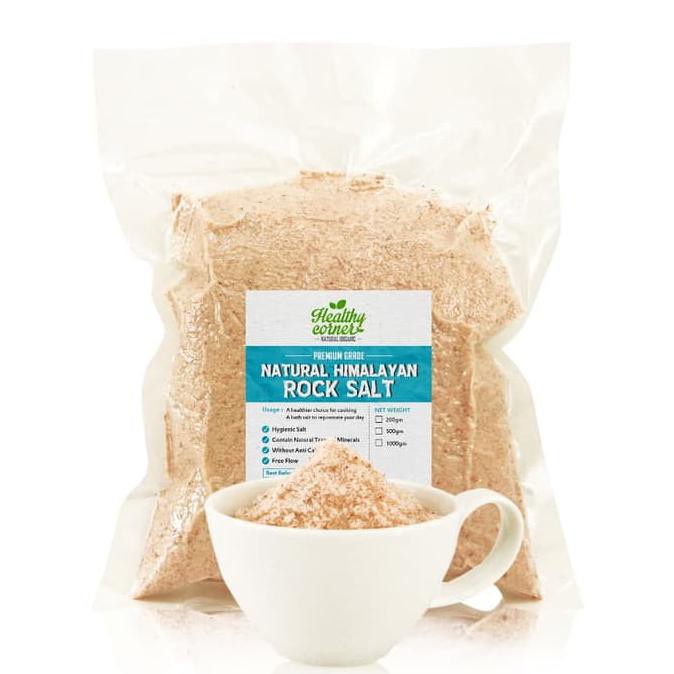 

Natural Pink Himalayan Salt (Garam Himalaya) 1000 gr DISKON