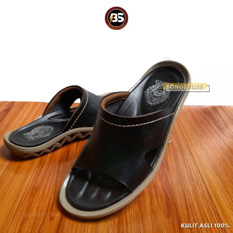 Sandal Pria Selop Kulit Asli Premium Sandal Pria Slide Slip on Premium