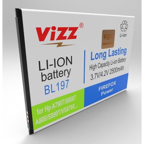 Baterai Vizz LENOVO BL197/A798T/S868T/A800/S899T/VS870E