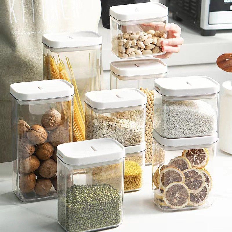 Toples Penyimpanan Cereal Snack Kedap Udara Kontainer Makanan Storage Jar Food