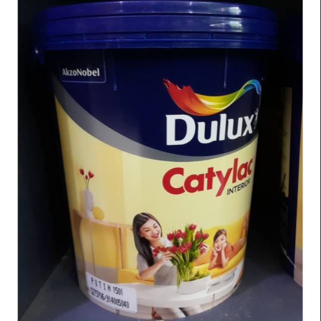  Dulux  Catylac Interior Putih 1501 5Kg Shopee Indonesia 